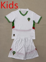 2025-2026 Morocco Away White Kids/Youth Soccer Uniform-AY