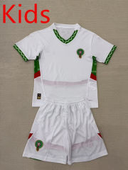 2025-2026 Morocco Away White Kids/Youth Soccer Uniform-AY