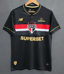 25-26 Sao Paulo Futebol Clube 2nd Away Black Thailand Soccer Jersey -GB