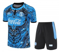 25-26 Napoli Blue Thailand Training Soccer Jersey AAA-418