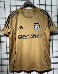 (S-4XL) 25-26 Colo-Colo Yellow Thailand Soccer Jersey AAA-7209
