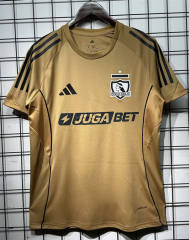 (S-4XL) 25-26 Colo-Colo Yellow Thailand Soccer Jersey AAA-7209