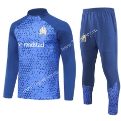 (S-3XL) 2023-2024 Olympique de Marseille Up-cyan Thailand Soccer Tracksuit-GDP