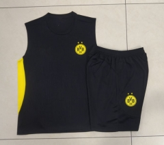 2024-2025 Borussia Dortmund Black Thailand Soccer Vest Tracksuit -815