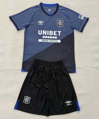 25-26 Rangers 2nd Away Black&Gray Soccer Uniform-AY