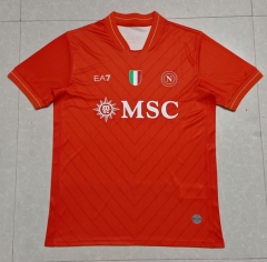 (S-4XL) 2025-2026 Napoli Goalkeeper Red Thailand Soccer Jersey AAA-7209