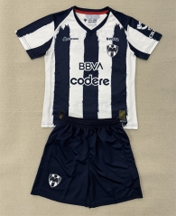 25-26 Monterrey Home Blue&White Soccer Uniform-AY