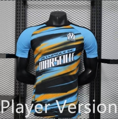 Player Version 25-26 Olympique de Marseille Blue&Orange Thailand Training Soccer Jersey -888