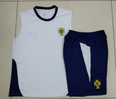 2024-2025 Portugal Beige  Thailand Soccer Vest Tracksuit-815