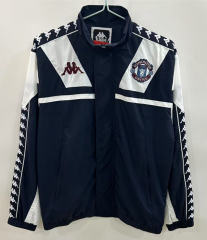 Retro Version 1967 Manchester United Black Single-sided Embroidery Thailand Trench Coat-0255