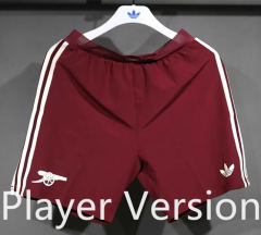 Player Version 2025-2026 Arsenal Maroon Thailand Soccer Shorts-4563