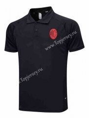 2023-2024 AC Milan Black Thailand Polo Shirt-815