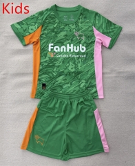 25-26 Derby County Goalkeeper Green Kids/Youth Soccer Uniform-AY