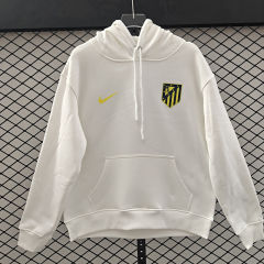 Player Version 25-26 Atletico Madrid Away White Thailand Soccer Tracksuit Top With Hat-LH