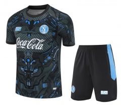 25-26 Napoli Black&Gray Thailand Training Soccer Jersey AAA-418