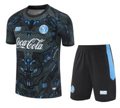 25-26 Napoli Black&Gray Thailand Training Soccer Jersey AAA-418