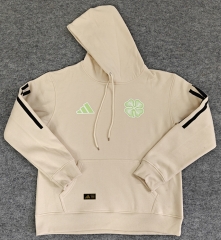 Player Version Celtic Beige Thailand Soccer Tracksuit Top With Hat-LH