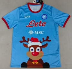 25-26 Christmas Edition Napoli Blue Thailand Soccer Jersey AAA