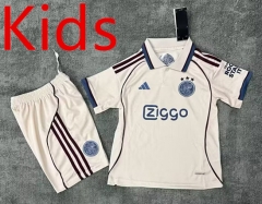 2025-2026 Ajax 2nd Away Beige Kid/Youth Soccer Uniform-9070