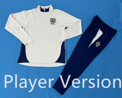 Player Version 2025-2026 Portugal White Thailand Soccer Tracksuit-7411
