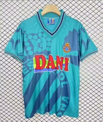 Retro Version 96-97  RCD Espanyol 2nd Away Blue Thailand Soccer Jersey AAA-2044