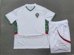 2025-2026 Morocco Away White Soccer Uniform-718