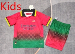 2025-2026 AC Milan 3rd Away Red&Green Kids/Youth Soccer Uniform-9484