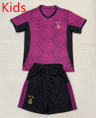 25-26 Galatasaray SK 2nd Away Purple&Red Kids/Youth Soccer Uniform-AY