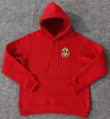 Player Version 2024-2025 Deportivo Guadalajara Red Thailand Soccer Tracksuit Top With Hat-CS