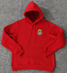 Player Version 2024-2025 Deportivo Guadalajara Red Thailand Soccer Tracksuit Top With Hat-CS