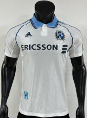Retro Version 98-99 Olympique de Marseille Home White Thailand Soccer Jersey AAA-3685