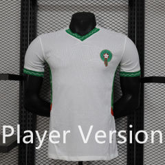 Version 2 Player Version 2025-2026 Morocco Away White Thailand Soccer Jersey AAA-888