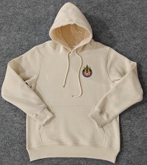 Player Version 2024-2025 Deportivo Guadalajara Light Yellow Thailand Soccer Tracksuit Top With Hat-CS