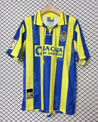 Retro Version 97-98 UD Las Palmas Away Yellow&Blue Thailand Soccer Jersey AAA-2044