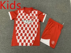 2024-2025 Girona FC Home Red Kids/Youth Soccer Uniform-7809