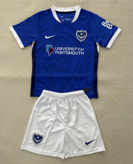25-26 Plymouth Argyle F.C. Home Blue Soccer Uniform-AY