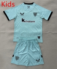 25-26 Athletic Bilbao 2nd Away Light Blue Kids/Youth Soccer Uniform-AY