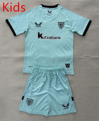 25-26 Athletic Bilbao 2nd Away Light Blue Kids/Youth Soccer Uniform-AY