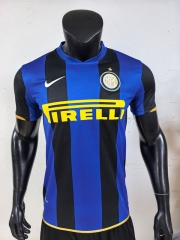 Retro Version 07-08 Inter Milan Home Blue&Black Thailand Soccer Jersey AAA-3685
