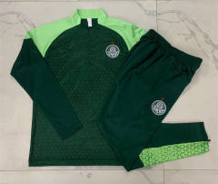 2024-2025 SE Palmeiras Dark Green Thailand Soccer Tracksuit -815