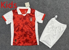 25-26 Sporting Clube de Braga Home Red Kids/Youth Soccer Uniform-6748
