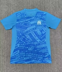 2025-2026 Olympique de Marseille Blue Thailand Training Shirt-9070