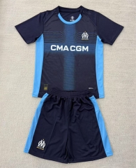 2025-26 Olympique de Marseille Away Royal Blue Soccer Uniform-AY
