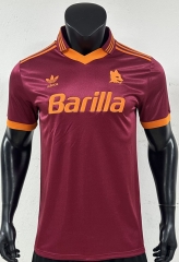 Retro Version 92-94 Roma Home Red Thailand Soccer Jersey-3685