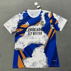(S-4XL) 25-26 Real Madrid Blue&White Thailand Soccer Jersey AAA-4506