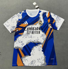 (S-4XL) 25-26 Real Madrid Blue&White Thailand Soccer Jersey AAA-4506