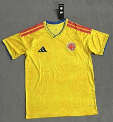 (S-4XL) 25-26 Colombia Home Yellow Thailand Soccer Jersey AAA-1876