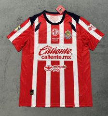 (S-4XL) 2025-2026 Deportivo Guadalajara Home Red&White Thailand Soccer Jersey AAA-4506