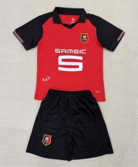 25-26 Stade Rennais Home Red Soccer Uniform-AY