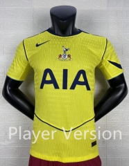 Player Version 25-26 Tottenham Hotspur 2nd Away Yellow Thailand Soccer Jersey AAA